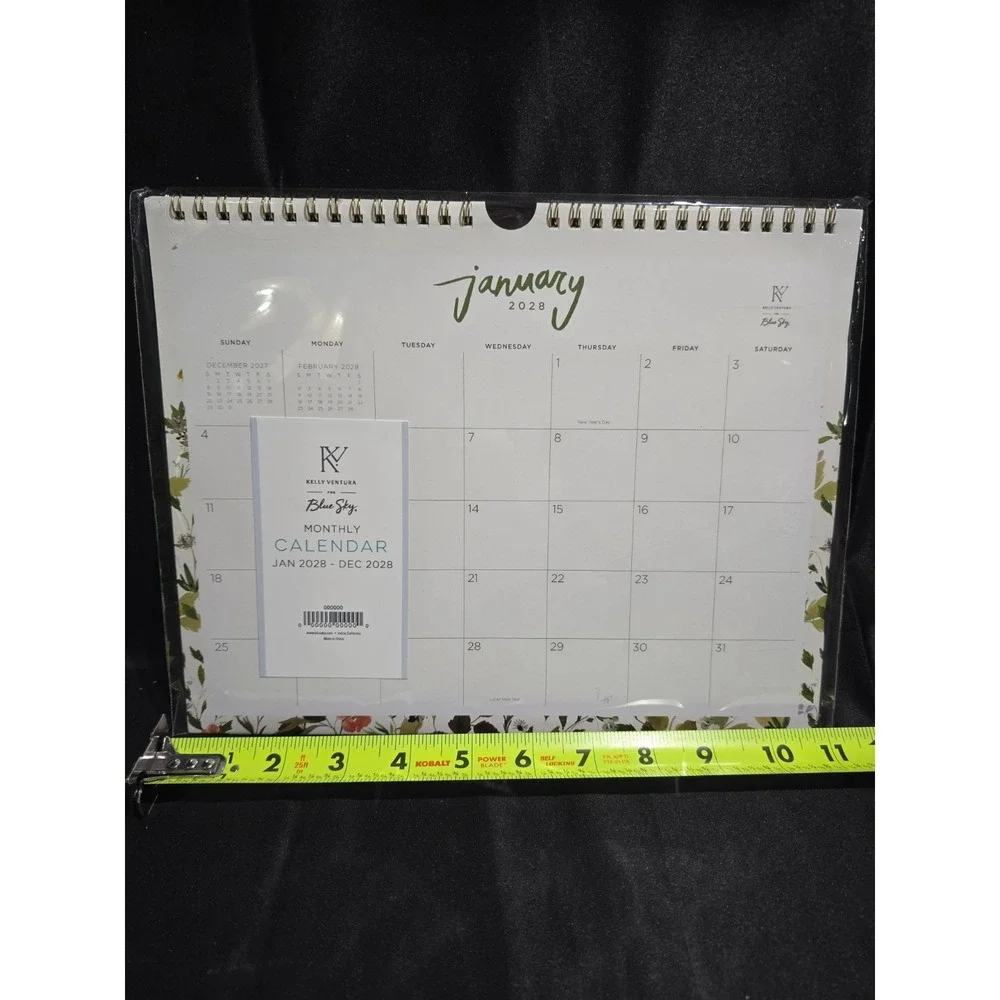 Kelly Ventura Blue Sky Monthly Calendar 2028